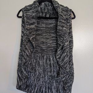 Black & grey sweater vest